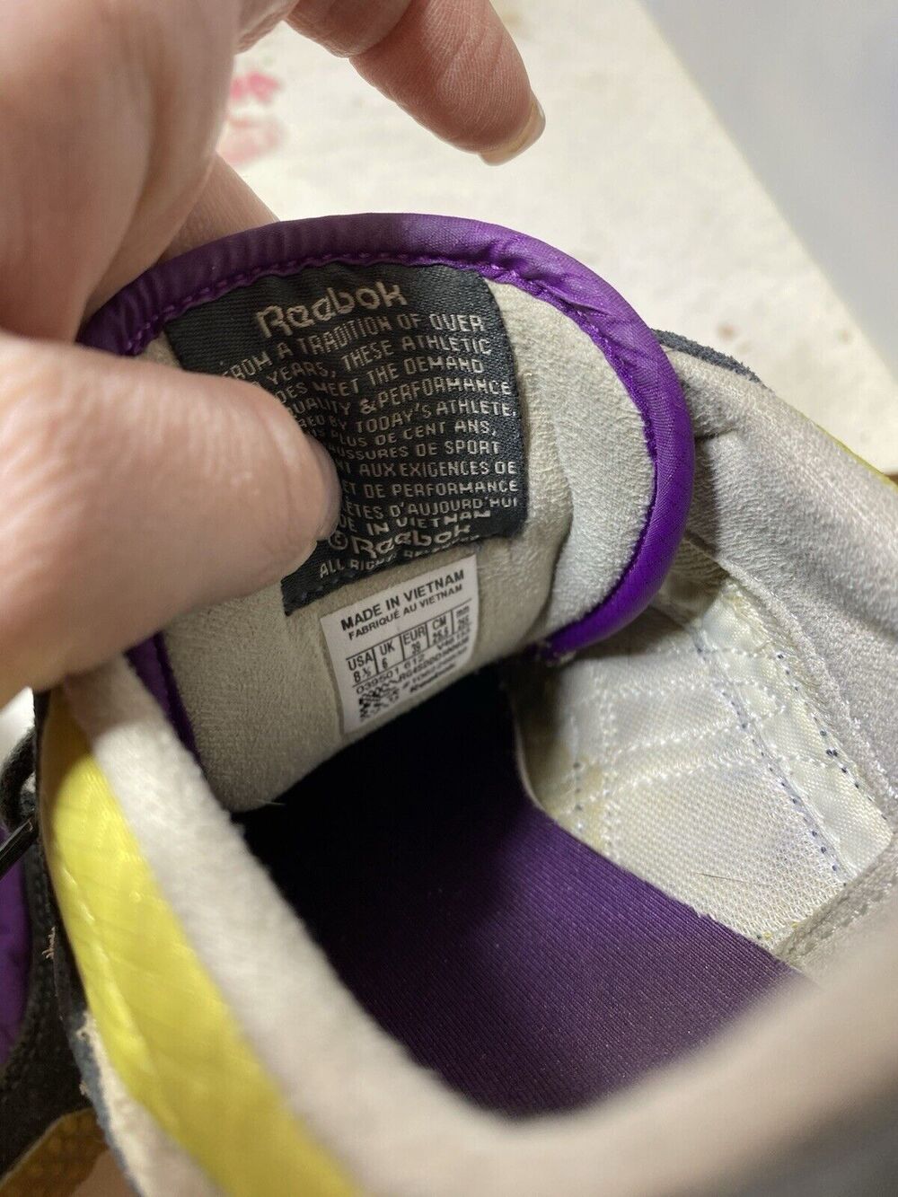 Reebok Sneakers Classic Alicia Keys Nylon Women’s Sz 8.5M - Picture 9 of 9